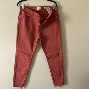 Orange Jeans High Rise 
Size 8